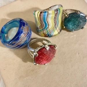 Vintage Fancy Rings Costume Jewelry